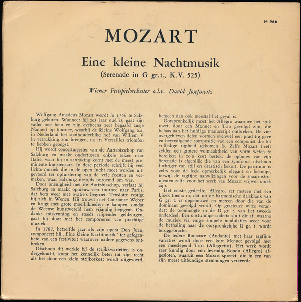 Wolfgang Amadeus Mozart - Eine Kleine Nachtmusik 2 Wolfgang Amadeus Mozart - Eine Kleine Nachtmusik