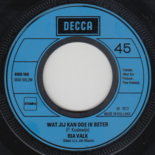 Ria Valk - Moeder Ik Ben Zo Bang / Wat Jij Kan Doe Ik Beter 4 Ria Valk - Moeder Ik Ben Zo Bang / Wat Jij Kan Doe Ik Beter