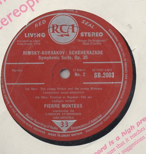Pierre Monteux - Scheherazade Op. 35 3 Pierre Monteux - Scheherazade Op. 35