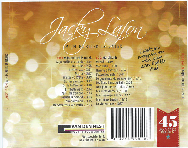 Jacky Lafon - Mijn Publiek Is Uniek 4 Jacky Lafon - Mijn Publiek Is Uniek