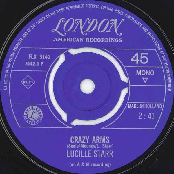 Lucille Starr - Crazy Arms / Colinda 3 Lucille Starr - Crazy Arms / Colinda