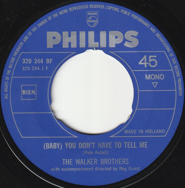 The Walker Brothers - (Baby) You Don't Have To Tell Me 3 The Walker Brothers - (Baby) You Don't Have To Tell Me