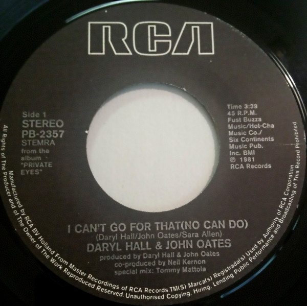 Daryl Hall & John Oates - I Can't Go For That (No Can Do) 3 Daryl Hall & John Oates - I Can't Go For That (No Can Do)