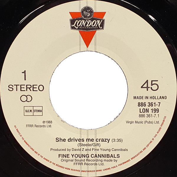 Fine Young Cannibals - She Drives Me Crazy 3 Fine Young Cannibals - She Drives Me Crazy