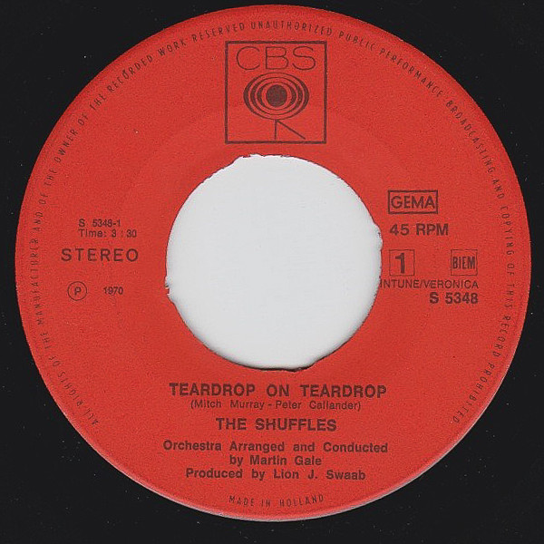 The Shuffles - Teardrop On Teardrop / Silly Man 3 The Shuffles - Teardrop On Teardrop / Silly Man