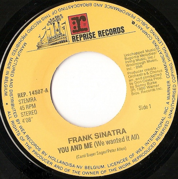 Frank Sinatra - You And Me (We Wanted It All) 3 Frank Sinatra - You And Me (We Wanted It All)