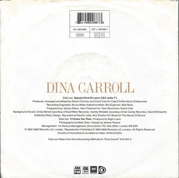 Dina Carroll - Special Kind Of Love 2 Dina Carroll - Special Kind Of Love
