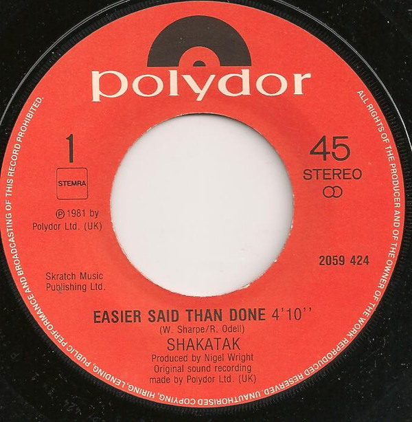 Shakatak - Easier Said Than Done 3 Shakatak - Easier Said Than Done
