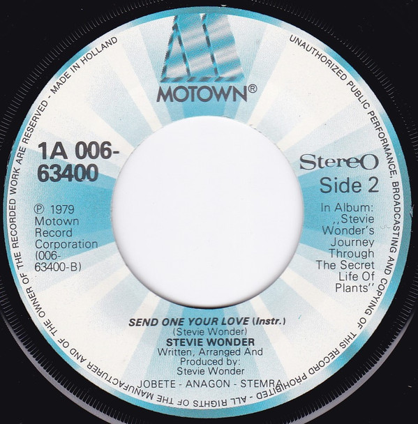 Stevie Wonder - Send One Your Love 4 Stevie Wonder - Send One Your Love