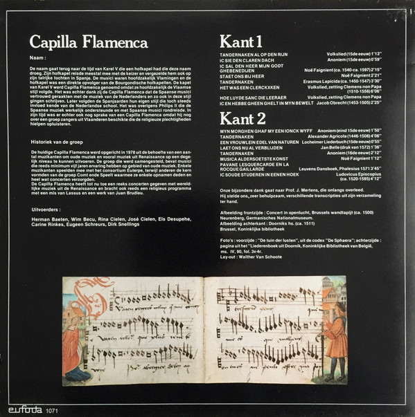 Capilla Flamenca - Het Studentenleven Anno 1570 3 Capilla Flamenca - Het Studentenleven Anno 1570