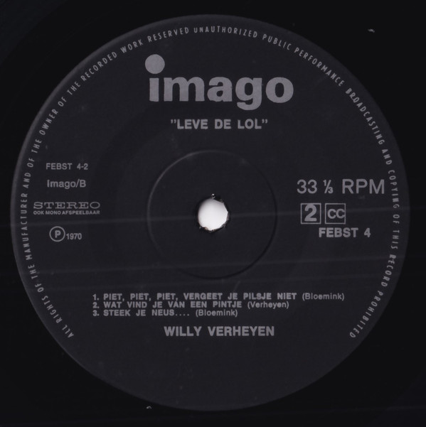Willy Verheyen - Leve De Lol! 4 Willy Verheyen - Leve De Lol!