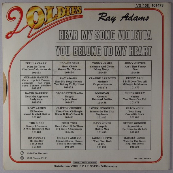 Ray Adams - Hear My Song Violetta 2 Ray Adams - Hear My Song Violetta