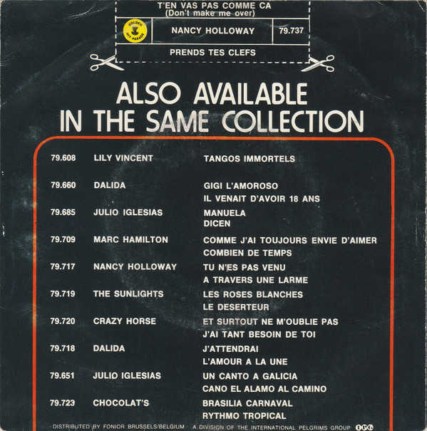 Nancy Holloway - T'en Vas Pas Comme Ça / Prends Tes Clefs 2 Nancy Holloway - T'en Vas Pas Comme Ça / Prends Tes Clefs