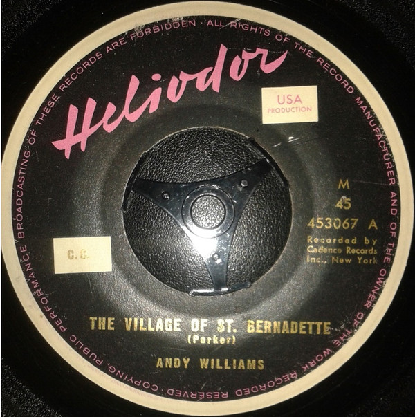 Andy Williams - The Village Of St. Bernadette 2 Andy Williams - The Village Of St. Bernadette