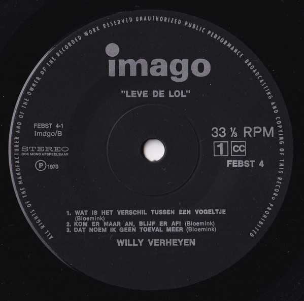 Willy Verheyen - Leve De Lol! 3 Willy Verheyen - Leve De Lol!