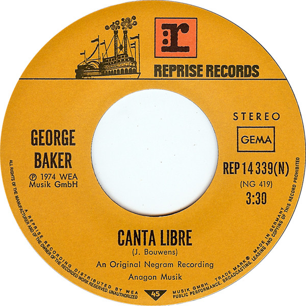 George Baker - Canta Libre 3 George Baker - Canta Libre