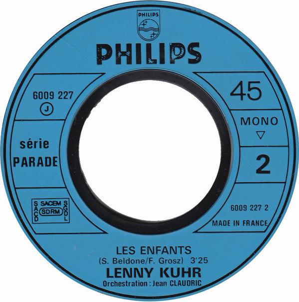 Lenny Kuhr - Les Enfants / Tout Ce Que J'Aime 4 Lenny Kuhr - Les Enfants / Tout Ce Que J'Aime