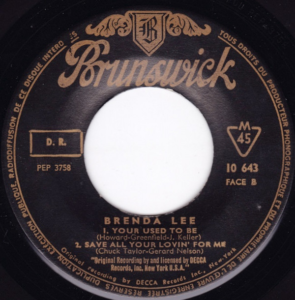 Brenda Lee - All Alone Am I - C'Est Joli La Mer 4 Brenda Lee - All Alone Am I - C'Est Joli La Mer