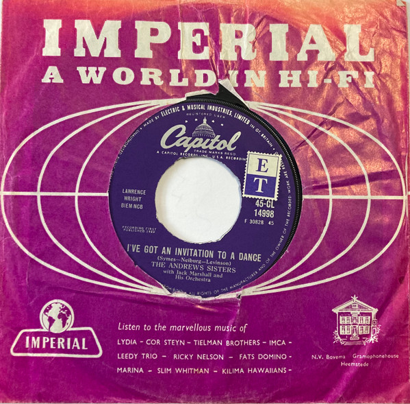 The Andrews Sisters - I've Got An Invitation To A Dance 1 The Andrews Sisters - I've Got An Invitation To A Dance
