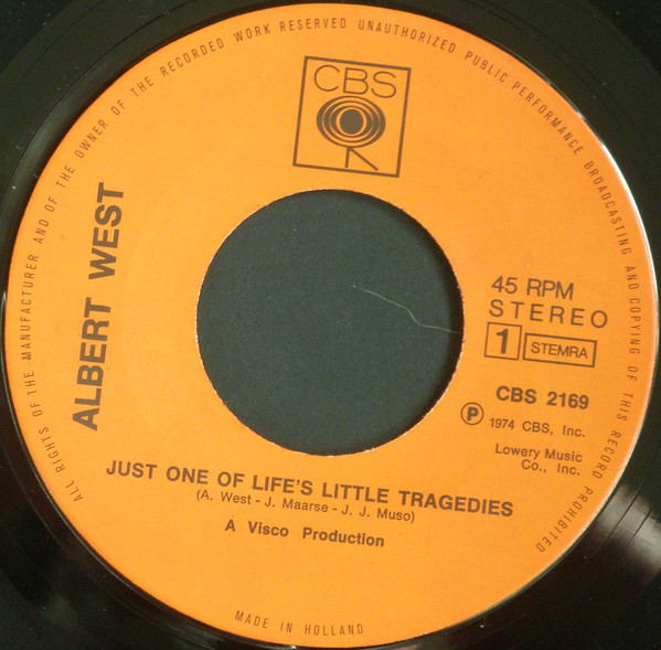 Albert West - Just One Of Life's Little Tragedies 3 Albert West - Just One Of Life's Little Tragedies