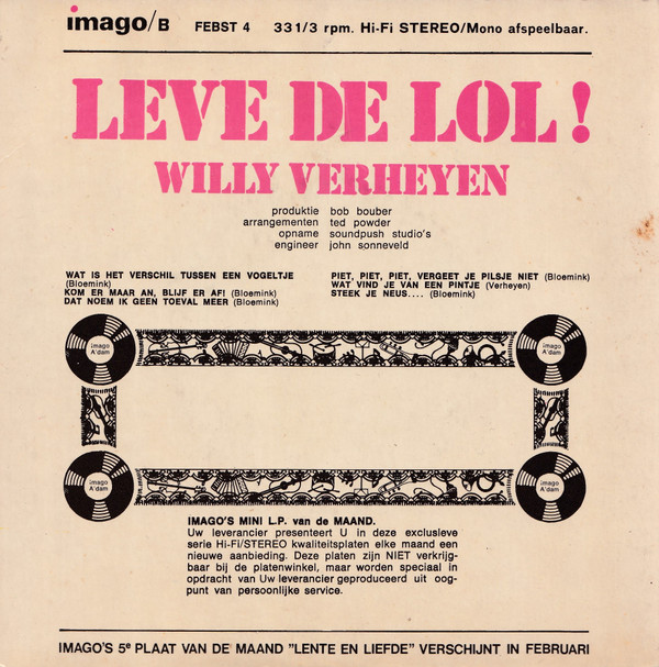 Willy Verheyen - Leve De Lol! 2 Willy Verheyen - Leve De Lol!