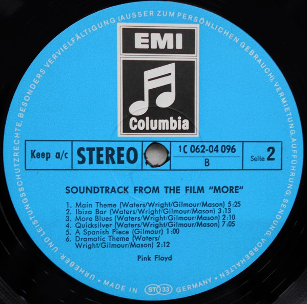 Pink Floyd - Soundtrack From The Film 'More' 4 Pink Floyd - Soundtrack From The Film 'More'