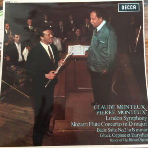 Claude Monteux - Flute Concerto In D Major / Suite No.2 In B Minor / Orphée Et Eurydice, Dance Of The Blessed Spirits