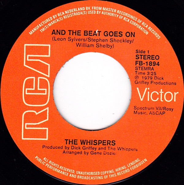 The Whispers - And The Beat Goes On / Can You Do The Boogie 3 The Whispers - And The Beat Goes On / Can You Do The Boogie