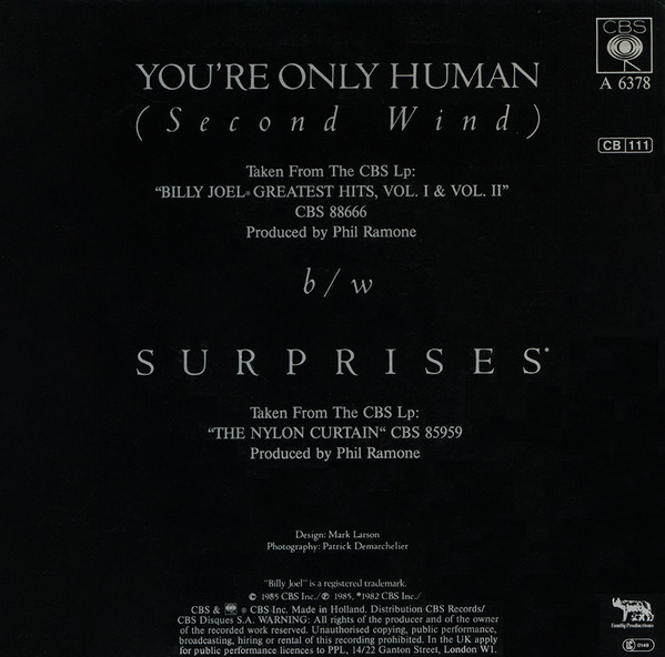 Billy Joel - You're Only Human (Second Wind) 2 Billy Joel - You're Only Human (Second Wind)
