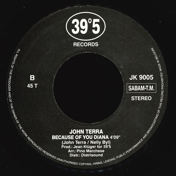 John Terra - Diana Ik Denk Aan Jou / Because Of You Diana 4 John Terra - Diana Ik Denk Aan Jou / Because Of You Diana