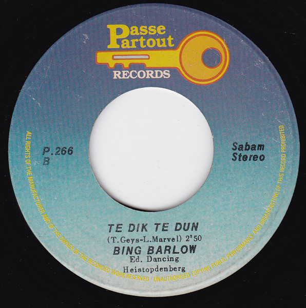 Bing Barlow - Veel Te Kort / Te Dik Te Dun 4 Bing Barlow - Veel Te Kort / Te Dik Te Dun