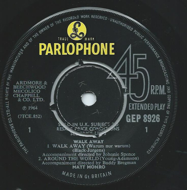 Matt Monro - Walk Away 2 Matt Monro - Walk Away