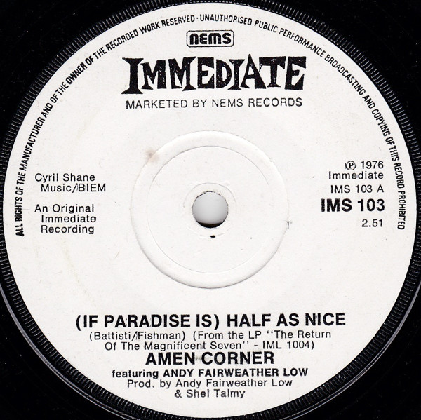 Amen Corner - (If Paradise Is) Half As Nice 1 Amen Corner - (If Paradise Is) Half As Nice