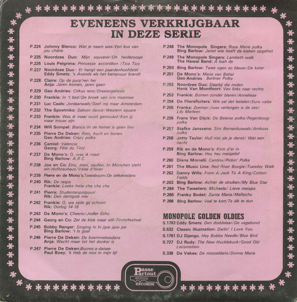 Bing Barlow - Veel Te Kort / Te Dik Te Dun 2 Bing Barlow - Veel Te Kort / Te Dik Te Dun