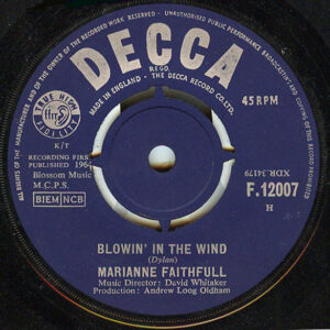 Marianne Faithfull - Blowin' In The Wind