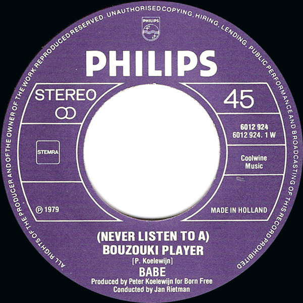 Babe (2) - (Never Listen To A) Bouzouki Player 3 Babe (2) - (Never Listen To A) Bouzouki Player