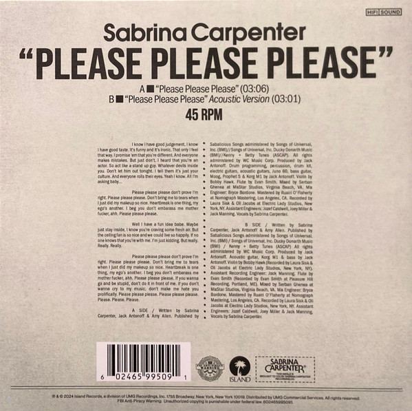 Sabrina Carpenter - Please Please Please 2 Sabrina Carpenter - Please Please Please