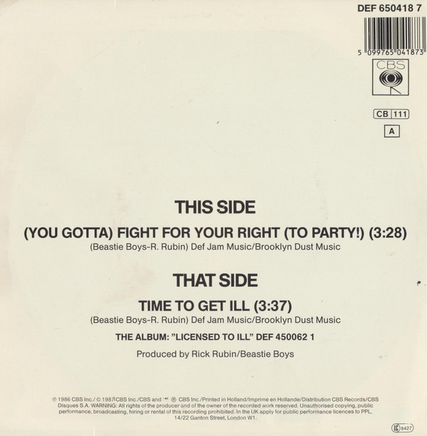 Beastie Boys - Fight For Your Right 2 Beastie Boys - Fight For Your Right