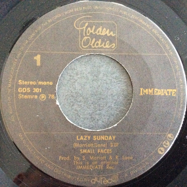 Small Faces - Lazy Sunday 2 Small Faces - Lazy Sunday
