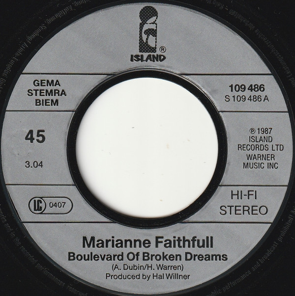 Marianne Faithfull - Boulevard Of Broken Dreams 3 Marianne Faithfull - Boulevard Of Broken Dreams