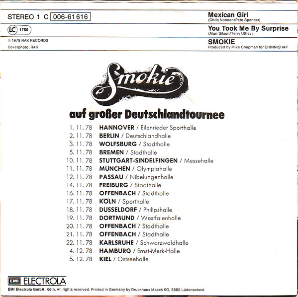 Smokie - Mexican Girl 2 Smokie - Mexican Girl