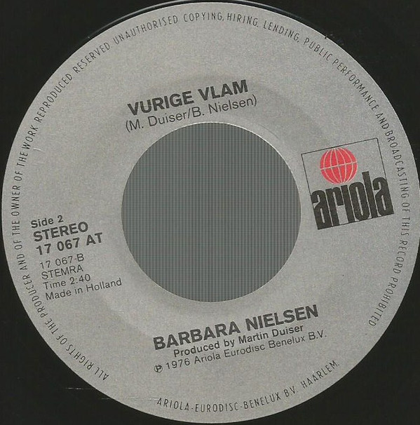 Barbara Nielsen - In Het Stamcafeetje / Vurige Vlam 4 Barbara Nielsen - In Het Stamcafeetje / Vurige Vlam
