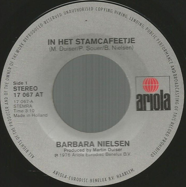 Barbara Nielsen - In Het Stamcafeetje / Vurige Vlam 3 Barbara Nielsen - In Het Stamcafeetje / Vurige Vlam