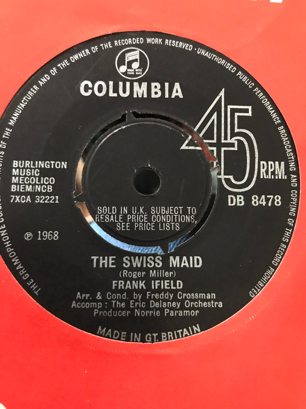 Frank Ifield - The Swiss Maid 1 Frank Ifield - The Swiss Maid