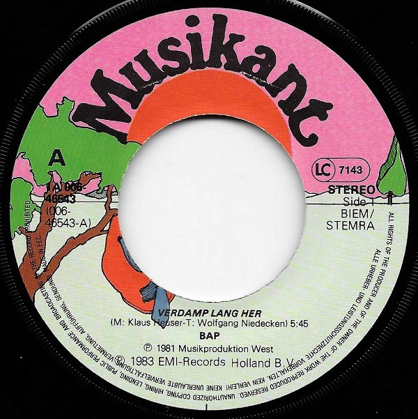 BAP - Verdamp Lang Her / Waschsalon 3 BAP - Verdamp Lang Her / Waschsalon
