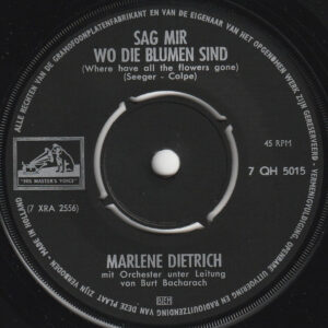Marlene Dietrich - Sag Mir Wo Die Blumen Sind / Die Welt War Jung