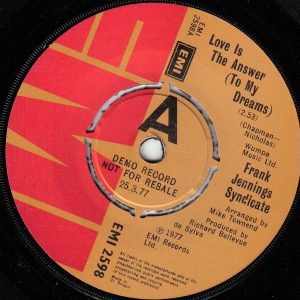 Frank Jennings Syndicate - Love Is The Answer (To My Dreams)