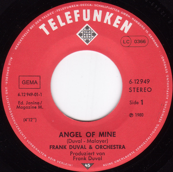 Frank Duval & Orchestra - Angel Of Mine 3 Frank Duval & Orchestra - Angel Of Mine
