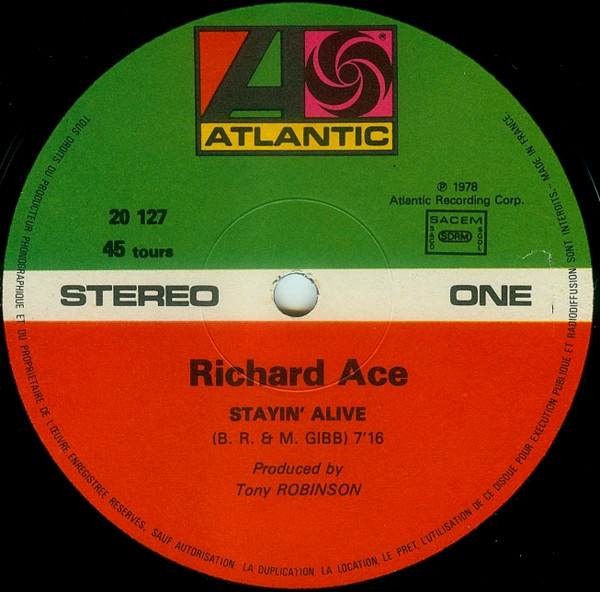Richard Ace - Stayin' Alive / If I Can't Have You 3 Richard Ace - Stayin' Alive / If I Can't Have You