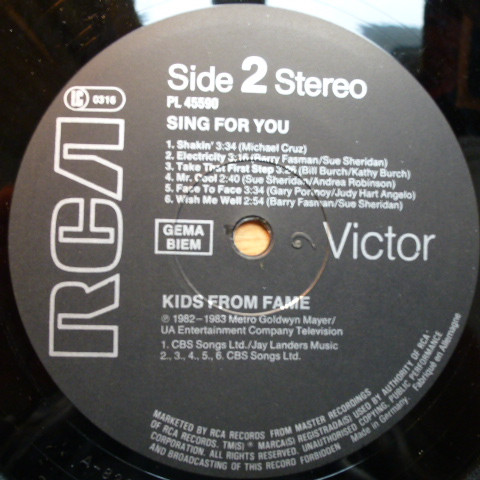 The Kids From Fame - Sing For You 4 The Kids From Fame - Sing For You